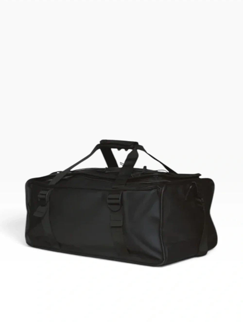 NWT Rains Black Mountaineer Duffle Bag Waterproof Unisex Gift Travel Gym